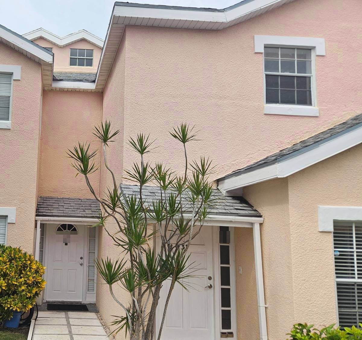 Two-storey townhouse entrance