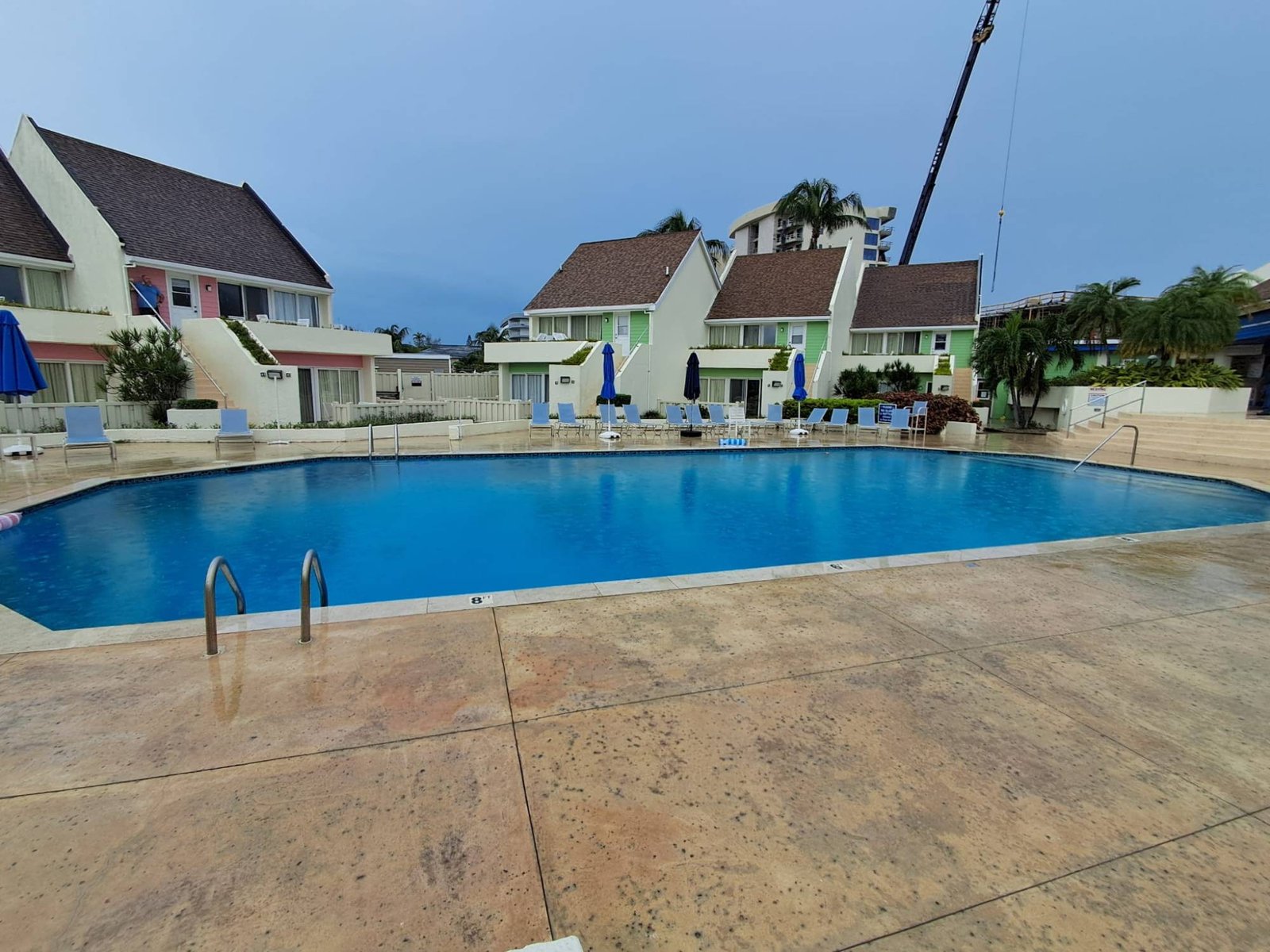Condo complex with a shared pool